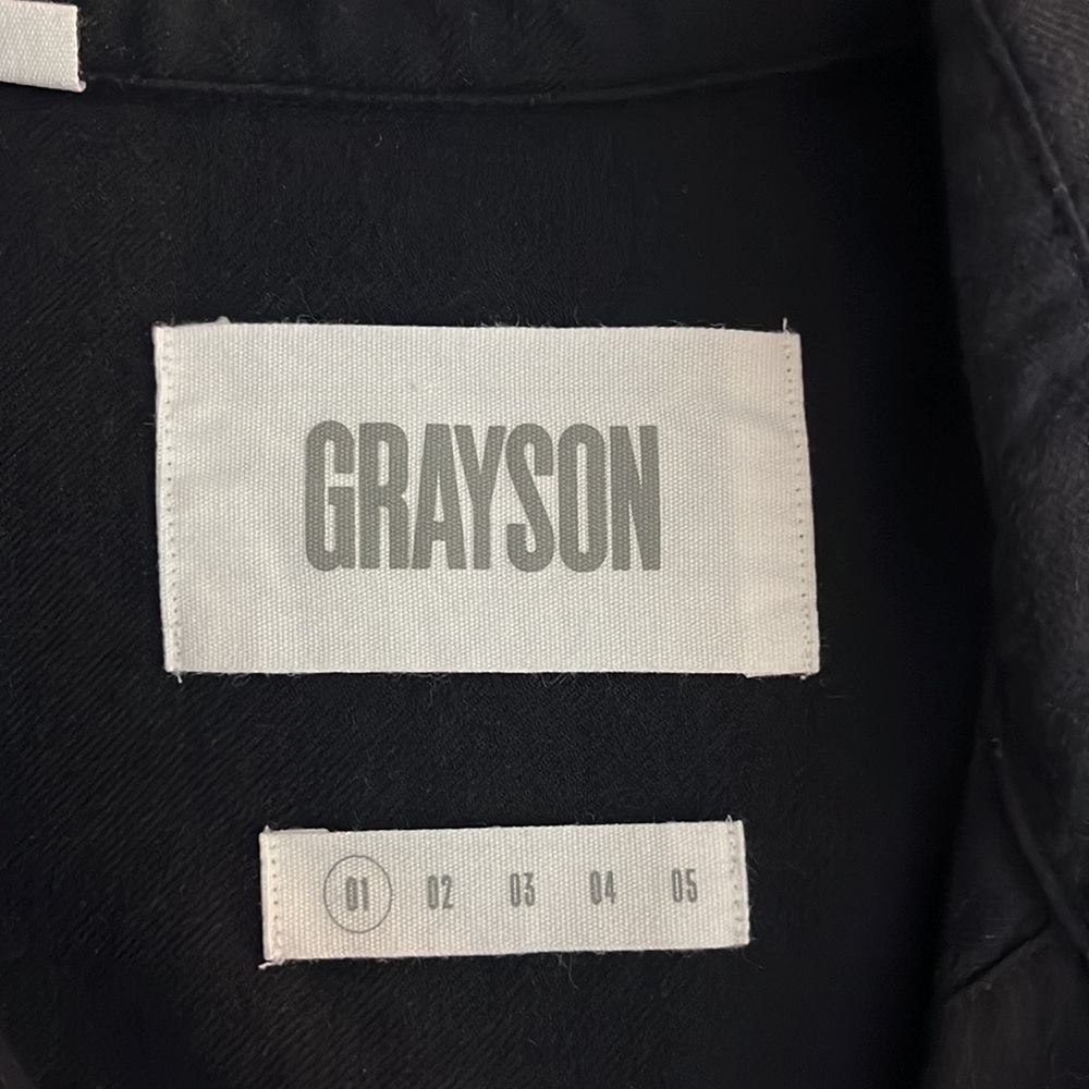 Anthropology Grayson The Hero Navy cotton shirt size 1 - Picture 11 of 12